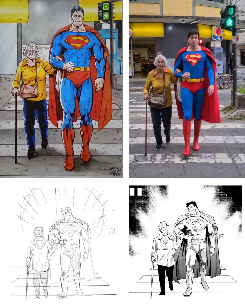 tallclark's tweet photo. 🎉 Meio milhão de corações e mãos criativas nos acompanhando pelo universo digital! 🦸🏻‍♂️🌍

Hoje celebro essa marca especial compartilhando algumas das artes incríveis que recebi ao longo da minha jornada como Tall Clark. Obrigado, supers!! 💙🙌🏼

#Superman #dccomics #fanart https://t.co/oyCaNne2tK