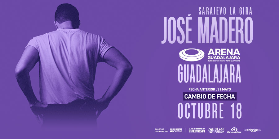 ArenaGdlMx's tweet photo. Uno de los cantantes y compositores más destacados de la música actual, @jose_madero llega al escenario de #ArenaGuadalajara el próximo 18 de octubre 💜💜💜

🎟️ Compra tus boletos en Superboletos, en la app de Superfan y taquillas de la Arena
https://t.co/iEH3tm0Wah https://t.co/Lr93Dv11My