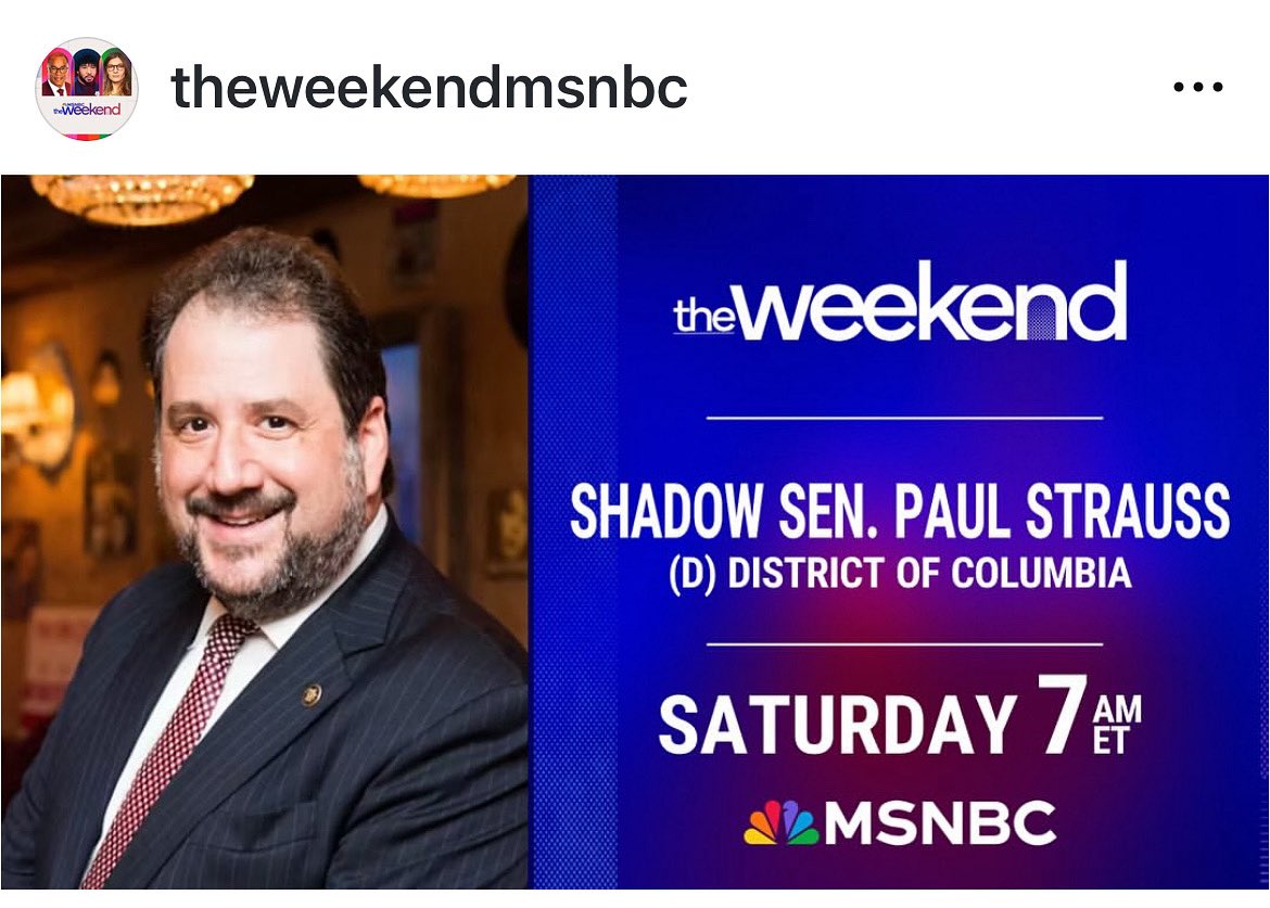 Tomorrow Morning! I will be on <a href="/TheWeekendMSNBC/">The Weekend on MSNBC</a> with <a href="/JaxAlemany/">Jacqueline Alemany</a> <a href="/CapehartJ/">Jonathan Capehart</a> and <a href="/EugeneDaniels2/">Eugene Daniels</a> as we talk about today’s legal developments in regarding #Trump and the <a href="/DCPoliceDept/">DC Police Department</a>.