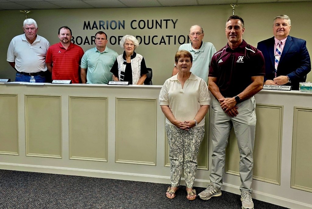 In today's meeting, the board recognized Susan Seals and Scotty Sanderson for being awarded the Coach of the Year honors by the National Federation of High Schools for women's and men's track respectively.  It is absolutely incredible to have both award winners from our district!