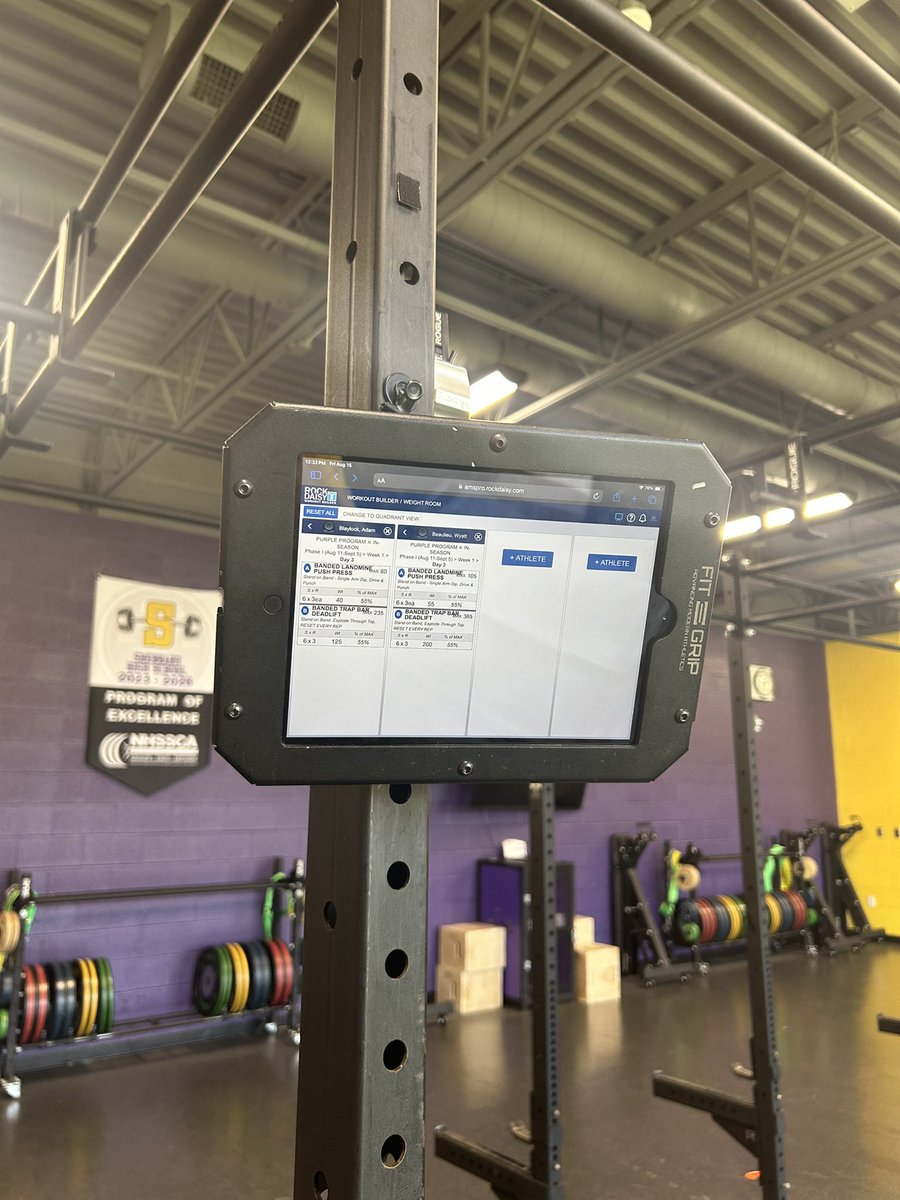 Year 2! Printed sheets up until this year, new iPads for VBT devices mean the old ones turn into our “sheets”. Tracking Top sets has been huge in tracking progression!