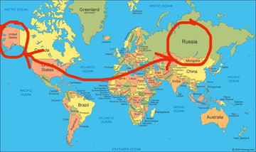 RightPulseNewss's tweet photo. 🚨BREAKING QUESTION: 

Can someone explain why Putin and Trump met all the way in Alaska when Washington DC is literally right on the way? https://t.co/zs88PuTclT