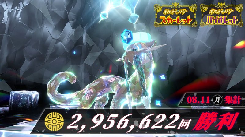 Serebii Update: The Pokémon Scarlet &amp; Violet Shiny Chien-Pao target has been reached. 2,956,622 defeated as of August 11th 2025 serebii.net/index2.shtml