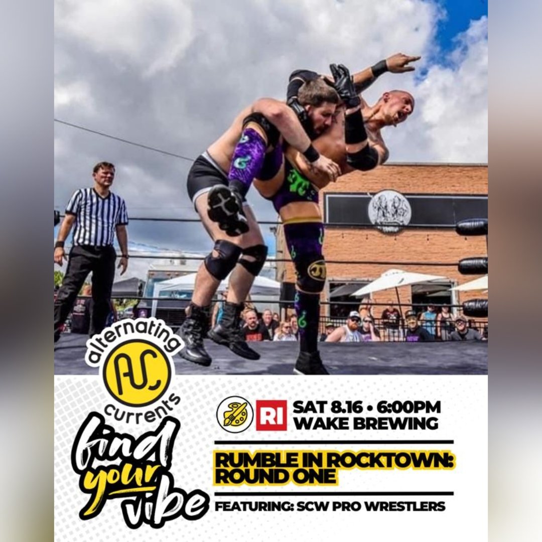 SCWPro (@scwpro) on Twitter photo We kick the party weekend off tomorrow night at <a href="/WakeBrewing/">Wake Brewing</a> in Rock Island for a 6-8pm event as part of Alternating Currents! 🍻
This event is FREE FREE, FREE!
Come on out and enjoy the best hard-hitting, high-flying action around! #SmackDown We kick the party weekend off tomorrow night at <a href="/WakeBrewing/">Wake Brewing</a> in Rock Island for a 6-8pm event as part of Alternating Currents! 🍻
This event is FREE FREE, FREE!
Come on out and enjoy the best hard-hitting, high-flying action around! #SmackDown
