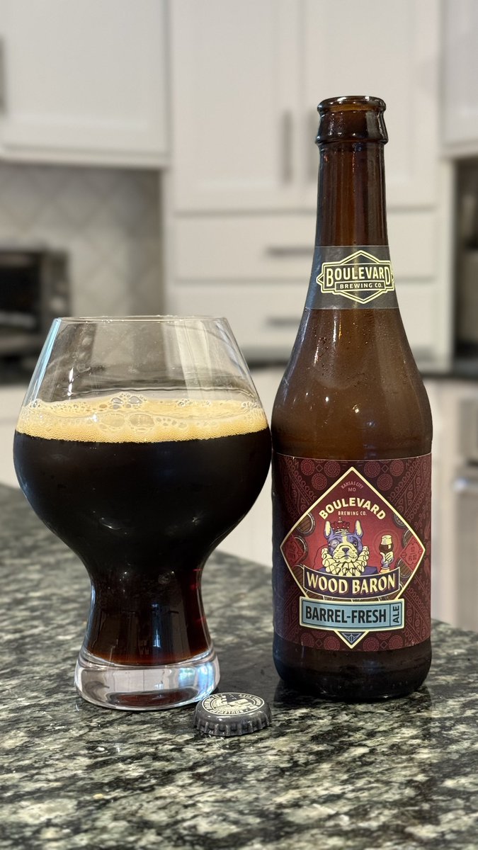 Wood Baron Barrel-Aged Ale. Feels like I should be wearing a velvet robe and calling people “my good sir.”