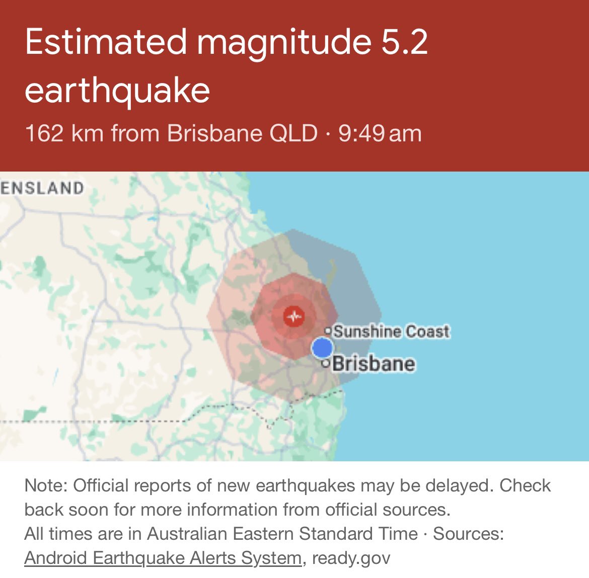RebeccaJFanning's tweet photo. I felt the earthquake, standing in my kitchen in Caboolture. Did you feel it? https://t.co/fGr1k9e0Ke