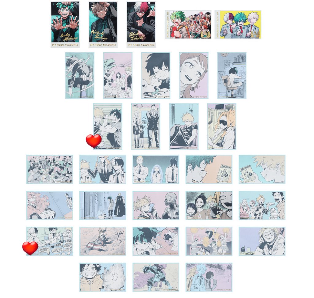 ヒロアカ 原画展 メモリアルコレクション ｟交換｠

譲 ）三馬鹿/BIG3

求 ）画像②❤️

郵送 / 8/17ヒロヴィラフェスお手渡し

よろしくお願いいたします◎