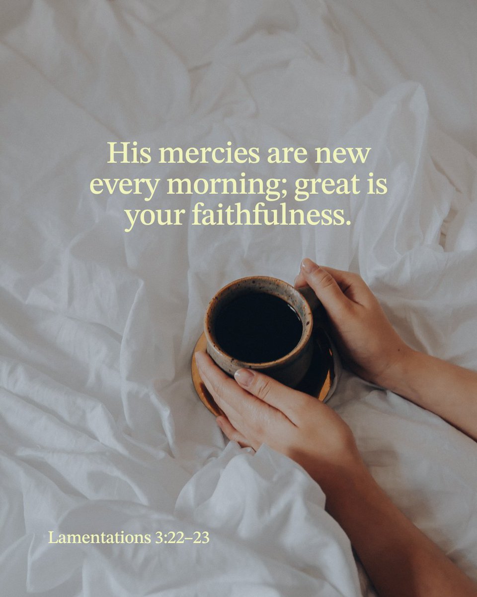 Guideposts's tweet photo. His mercies are new every morning. ☀️
Great is His faithfulness—no matter what yesterday looked like, today begins with grace.

#MorningMercies #GreatIsThyFaithfulness #Guideposts #FaithInEveryDay #ChristianEncouragement #DailyGrace #NewMorningNewMercy https://t.co/DFOUruzai0