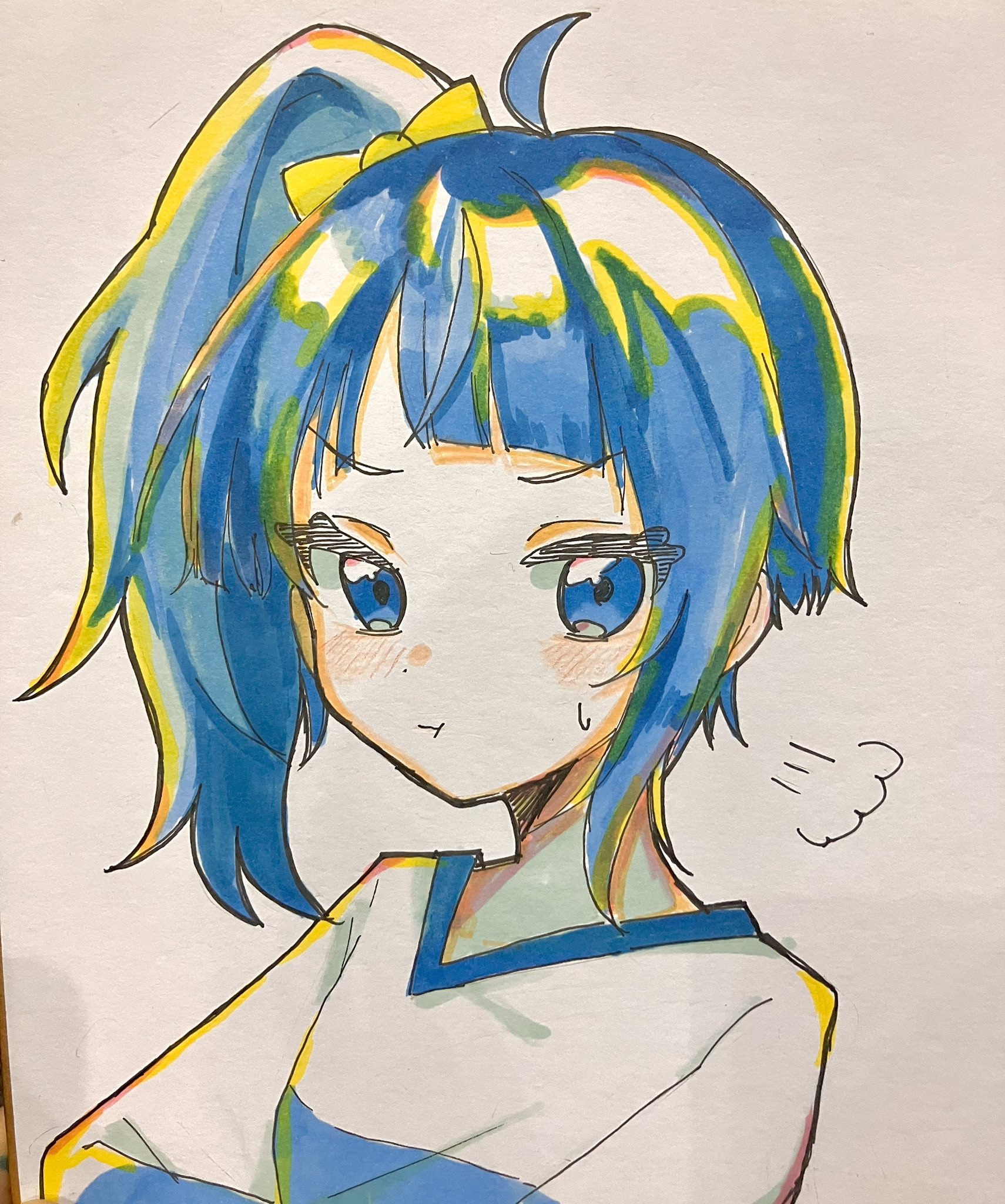 深野こもれび　色紙イラスト フカヒレ@画集発売中 on X: 