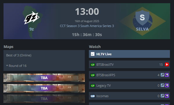 ¡Además mañana habrá primera ronda de CCT!

La Violeta comienza vs #Selva 🇧🇷🇦🇷 desde las 13:00 hrs.

El ganador de la serie irá contra Krü u Oddik el día lunes.