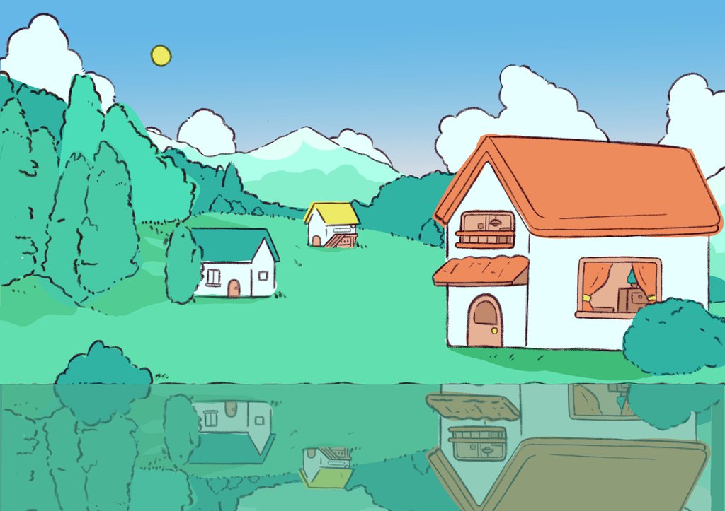 t_oanimation's tweet image. 初めてアイパッドの絵を描きました🏠

#イラスト #クリスタ #CLIPSTUDIOPAINT