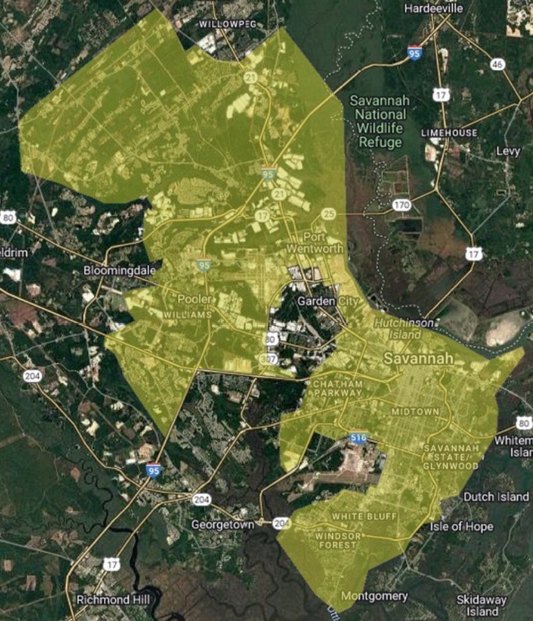 The City of Savannah has issued a boil water advisory for specific customers in Chatham County effective immediately due to turbidity (cloudiness) in the water. Once the EPD has confirmed the water is safe to drink, it will be lifted. For more info visit: savannahga.gov/CivicAlerts.as….