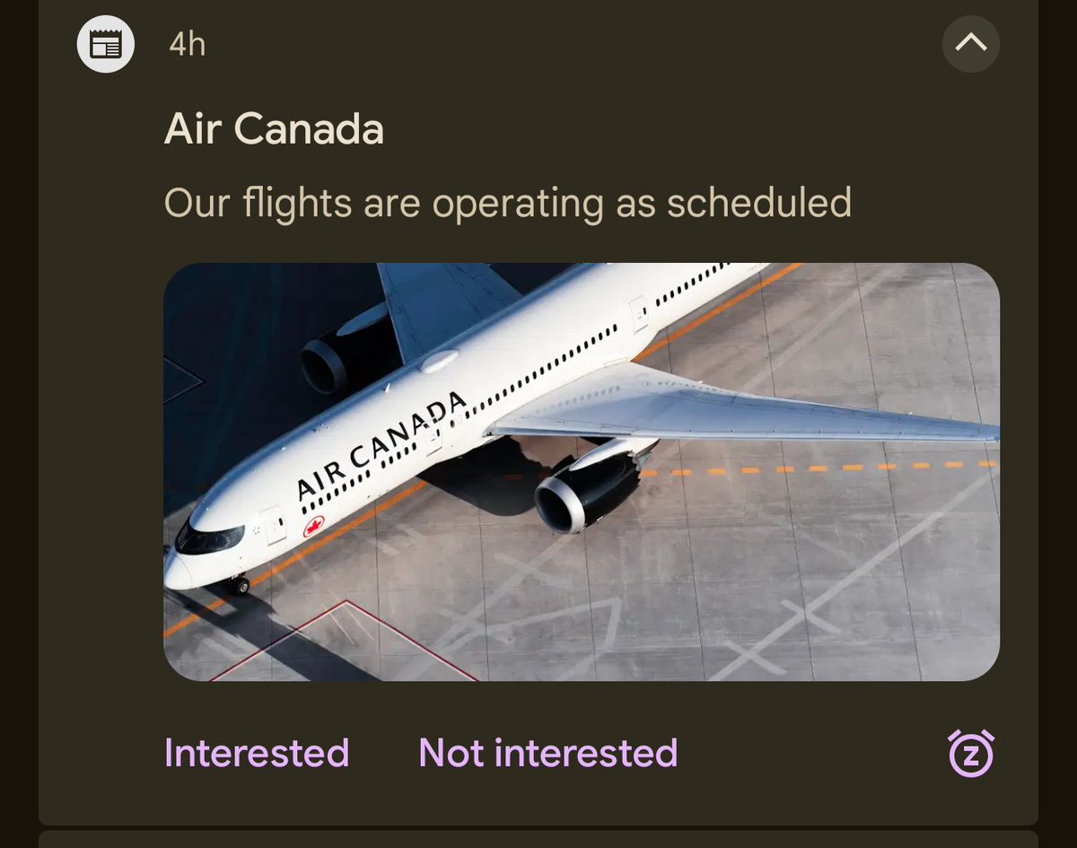 copeling's tweet image. You gotta stop pushing these  notifications @AirCanada it's salt in the wounds of those who are stranded.