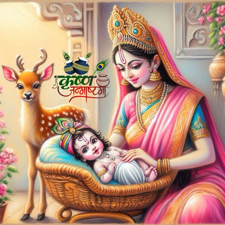माखन चुराकर जिसने खाया 
बंसी बजाकर जिसने नचाया !
खुशी मनाओ उसके जन्म दिन की 
जिसने दुनिया को प्रेम का रास्ता दिखाया !!

🙏 जय श्री कृष्ण 💖 शुभ प्रभात वंदन 🙏 
 
श्री कृष्ण जन्माष्टमी पर्व की सभी सनातनी भाई और बहनों को हार्दिक शुभकामनाएं ‼️