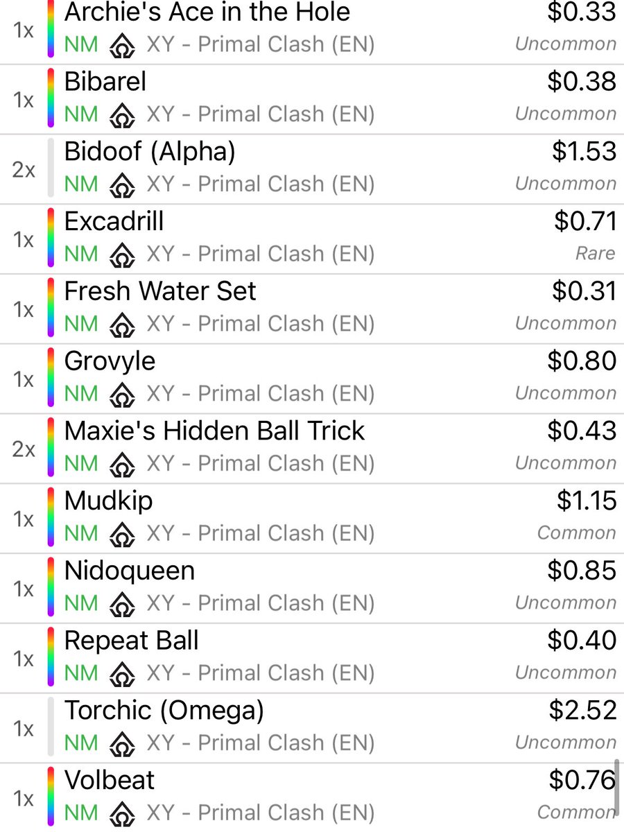 Consignment cards! 🚨

Reverse holos and holos! 🤩

Primal Clash! 🤺 Prices in photos! 📸 Thank you!