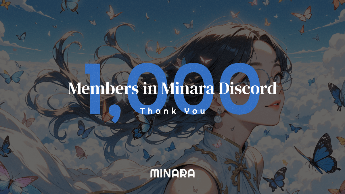 Minara just hit 1,000 members on Discord!

No social farming, no shortcuts—just 1,000 organic people who found Minara.

This is just the beginning, our story starts now!