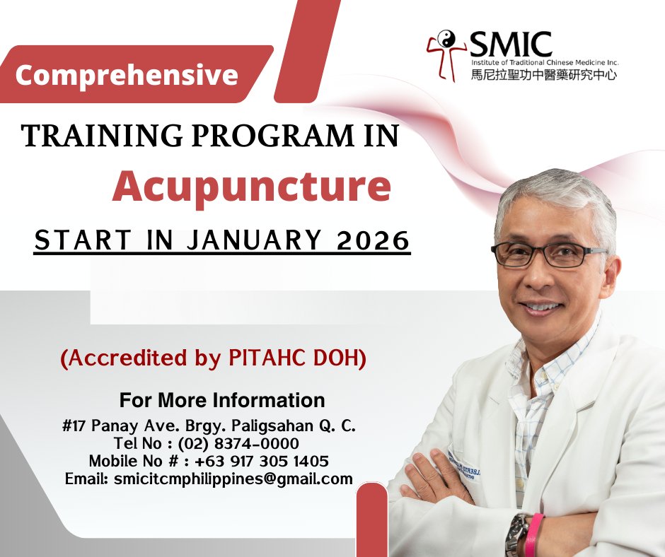 A career in holistic healing is more than a path, it’s a purpose.

At SMIC-ITCM, our PITAHC–DOH accredited programs in Acupuncture &amp; TCM equip you with the skills and certification to heal with confidence. 
📞 (02) 8374-0000 | 📱 0917 305 1405

#SMICITCM #AcupunctureTraining