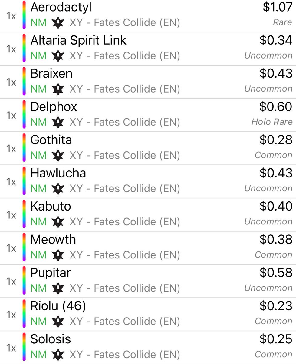 Consignment cards! 🚨

Reverse holos and holos! 🤩

Fates Collide! 💥 Prices in photos! 📸 Thank you!