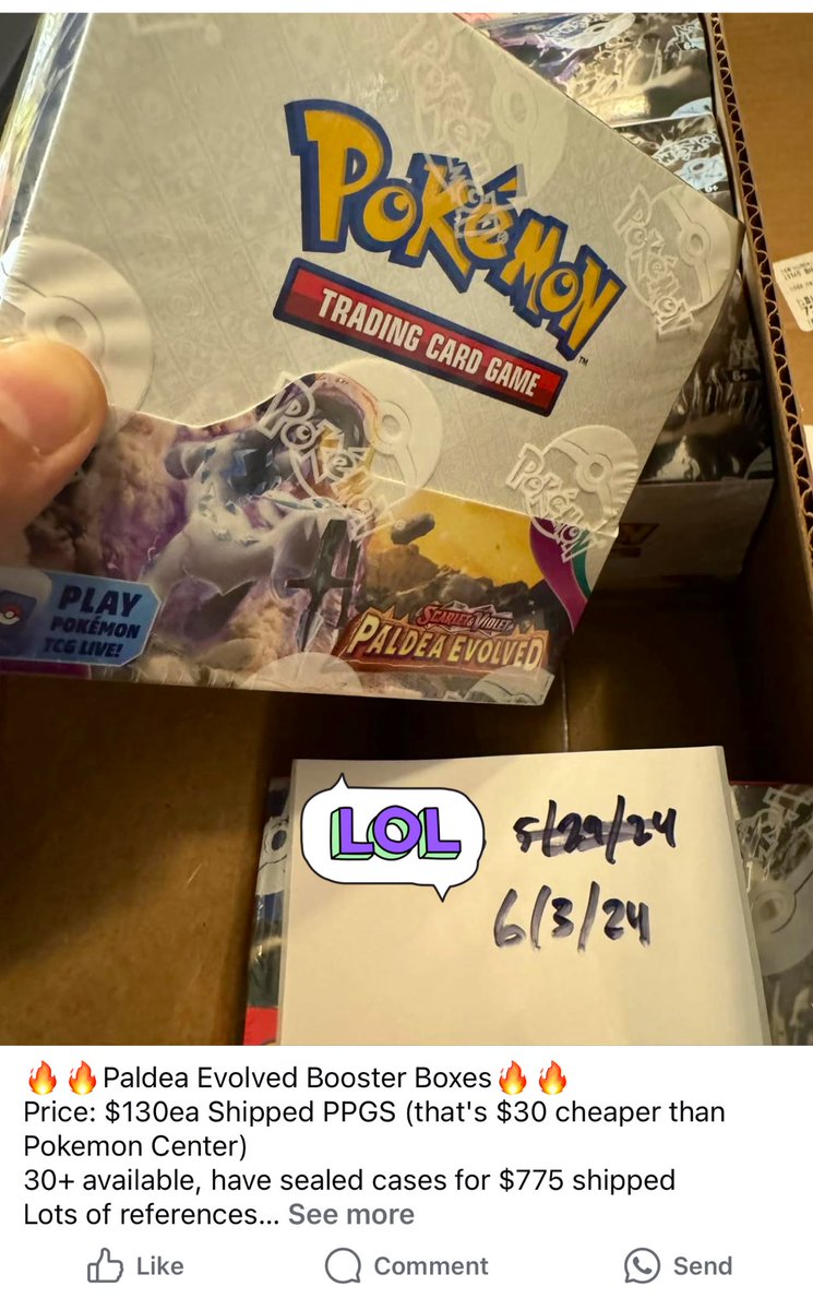 A lot changes in year! Couldn’t sell these for $130 a piece last year and now we’re close to $400. Had 10 cases, was selling cases at $775 🤦‍♂️