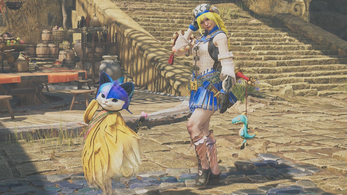 rivage23799120's tweet photo. #MH3 シリーズより、看板娘こと #アイシャ と #キャシー  ハンター向けに過去作受付嬢の装備を再実装して欲しいです・・・。
#MHTri   #MHWilds   #モンハンワイルズ  #重ね着コスプレ #ワイルズ重ね着 #コスプレイヤー 　#チャチャ #カヤンバ  #MH3G    #ラギアクルス https://t.co/HXDW3gHom9