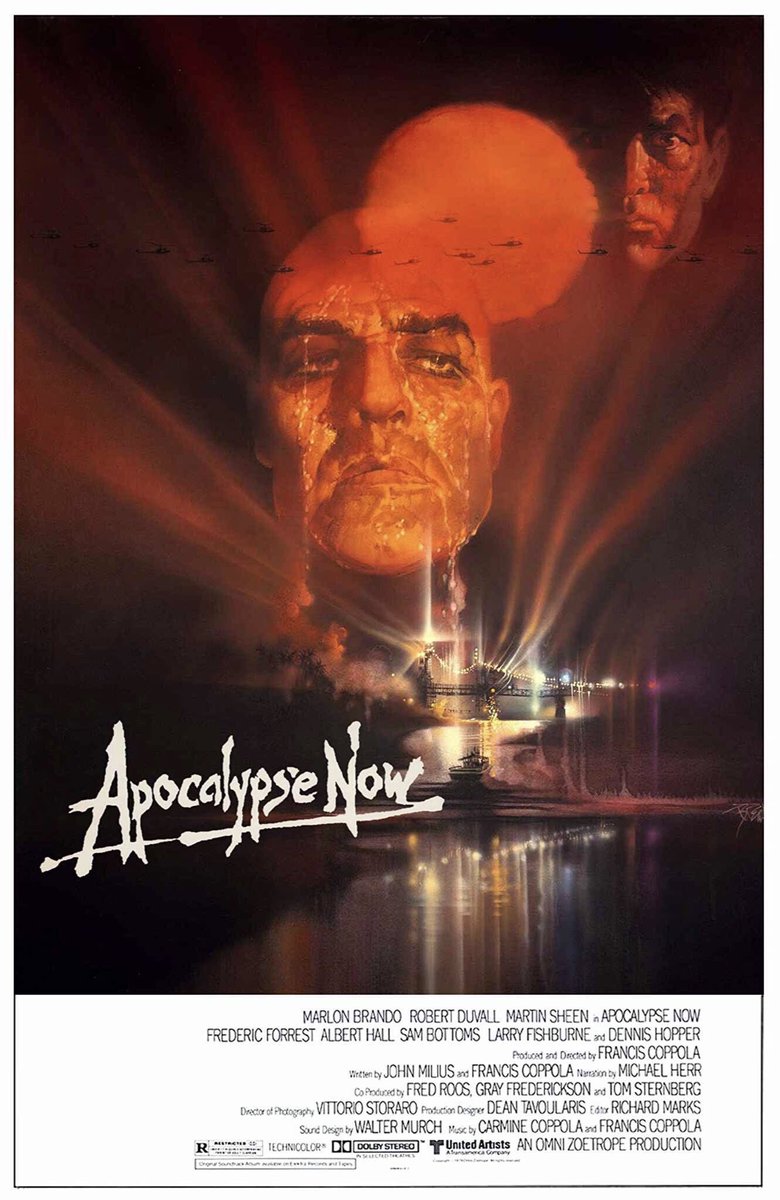 FilmNewsNos's tweet photo. 🎬MOVIE HISTORY: 46 years ago today, August 15, 1979, the movie ‘Apocalypse Now’ opened in theaters!
#MartinSheen #MarlonBrando #RobertDuvall #FredericForrest #AlbertHall #SamBottoms #LaurenceFishburne #DennisHopper #GDSpradlin #JerryZiesmer #HarrisonFord #ScottGlenn https://t.co/UEctWMYkcj