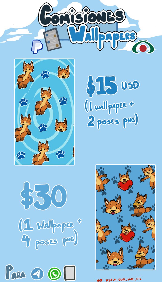 Agregó los nuevos catálogos de mis comisiones! nwn
Cualquier dato o info, con gusto les paso mi telegram: @ArtBeo1