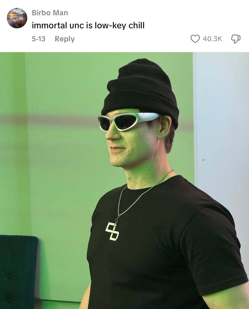 tiktok keeps calling me immortal unc