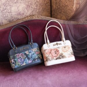 花柄ファー付きロングコート 5L しまむら　くる実 193＞❤️しまむら×くる実❤️【5L】ノエル·ド·メモワール ゴブラン