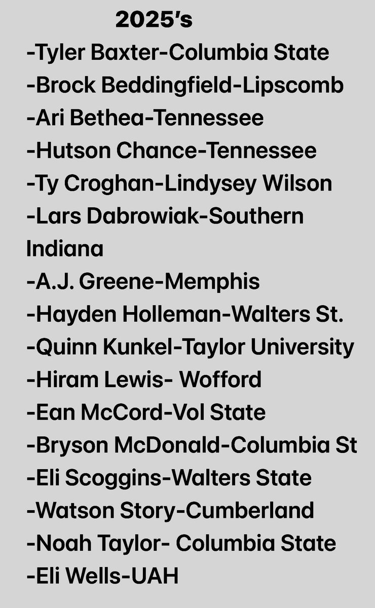 Best of luck to our class of 2025 as they prepare to begin their freshman year of college! Thanks for the impact that you guys left on our program!  Go represent!  #family #rawlingsboys