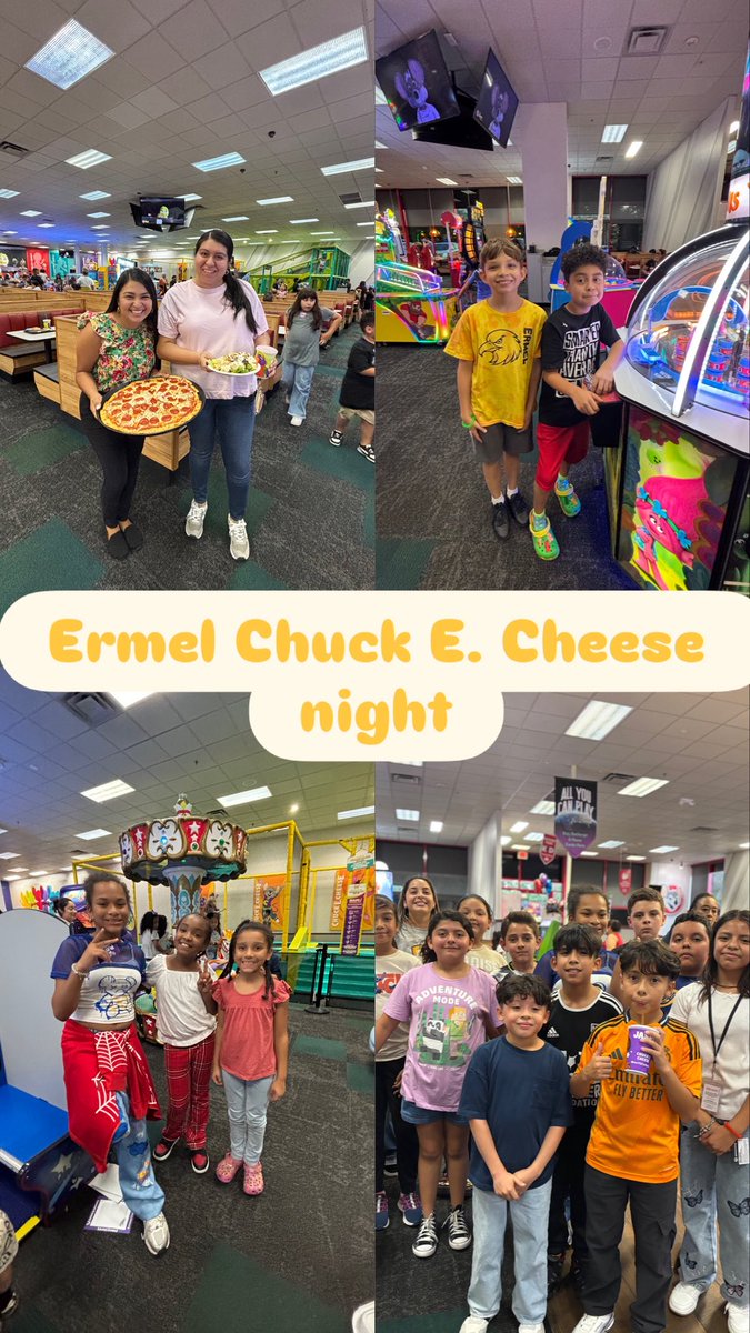 ETDualLanguage's tweet image. Ermel Family Night @ChuckECheese great time!!!! @ermelpto