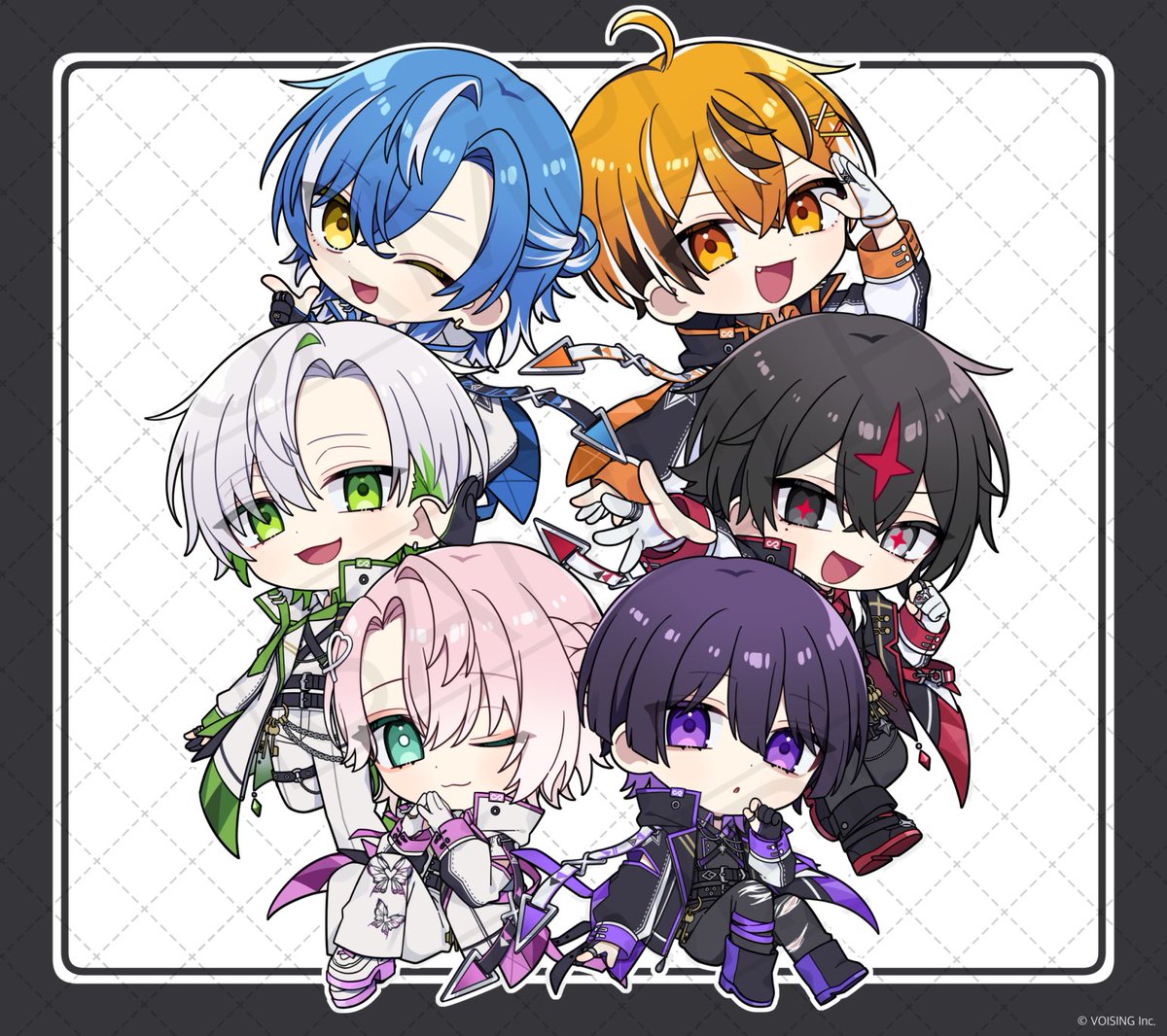 お知らせ】 クロノヴァ様1周年記念グッズのSDイラストを描かせて