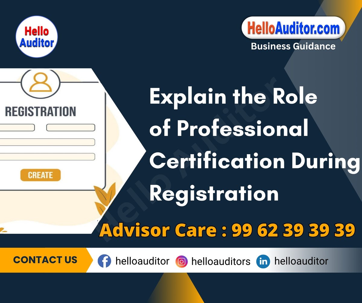 helloauditor's tweet image. Explain the role of professional certification during registration

If you would like more information, please visit the page.
helloauditor.com/explain-the-ro…

#professionalcertification #certificationimportance #registrationprocess #careerdevelopment #skillvalidation #industrystandards