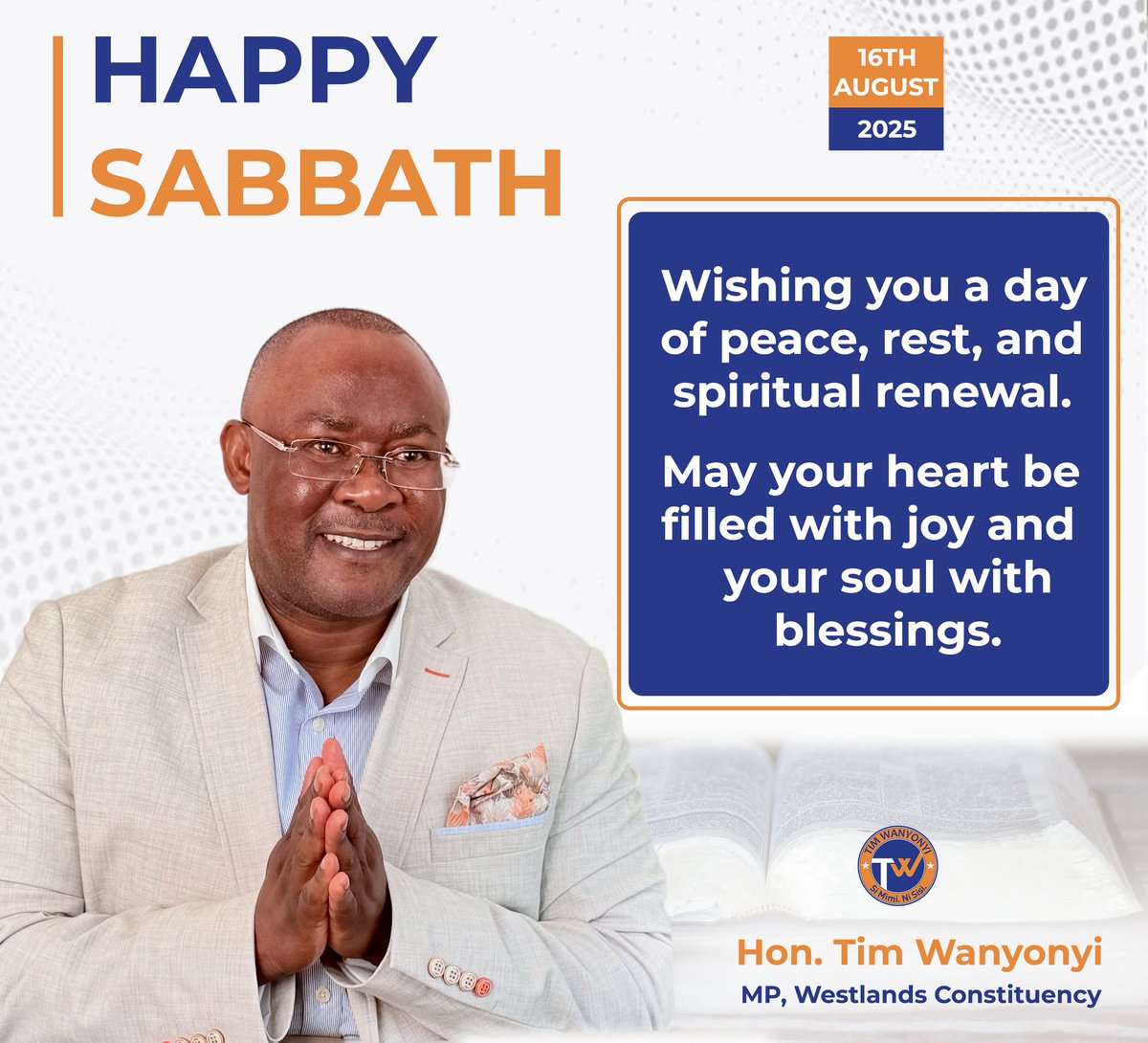 Wishing you a happy and blessed Sabbath filled with peace and joy, and may your soul be renewed with hope and blessings. #SiMimiNiSisi