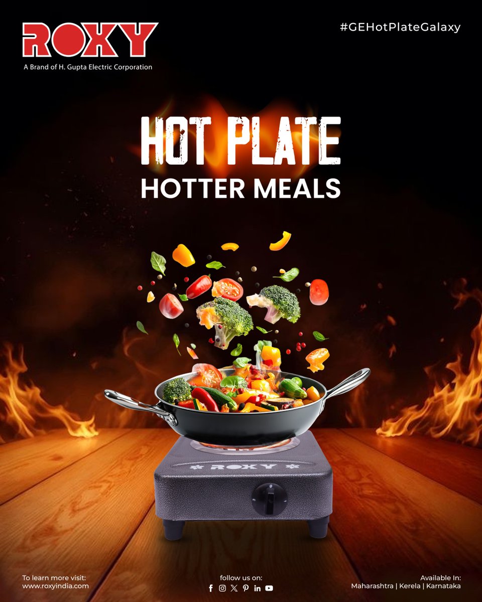 RoxyAppliances's tweet photo. Savour hotter, tastier, and quicker meals with Roxy Hot Plate Galaxy. 🔥🍲
.
.
For more visit:- https://t.co/uYeGWpZmPO
.
.
.
#RoxyIndia #HotPlateGalaxy #HotterMeals #SmartCooking #RoxyKitchen #CookWithRoxy #QuickMeals #EverydayCooking #KitchenEssentials #RoxyElectric https://t.co/X577zTt72B