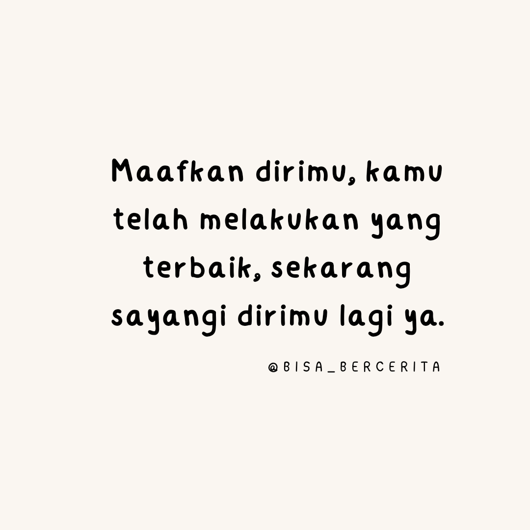 Maafkan mereka dengan kasih dan sayang, mungkin mereka juga mengalami ketakutan kehawatiran atau kebahagian dari tindakan yg mereka pilih lakukan yg membuat kita sadar akan diri sendiri.
Dan kali ini belajarlah memilih dirimu dengan juga memaafkan diri dan cintai dirimu lagi.
