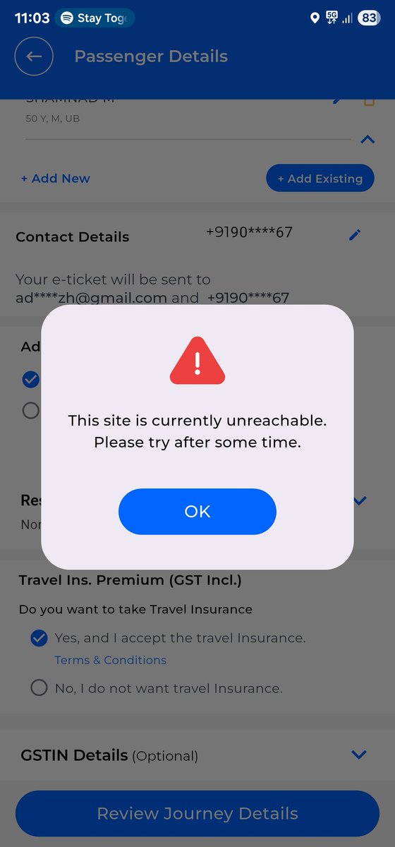 AdarshAzh's tweet photo. @IRCTCofficial @amofficialCRIS What's the point of launching this so-called prestigious app if it can't even handle a simple Tatkal booking on time? If you can't do your job properly, outsource it to someone who can. Stop wasting people's time and annoying everyone. https://t.co/v6JoqewHa0