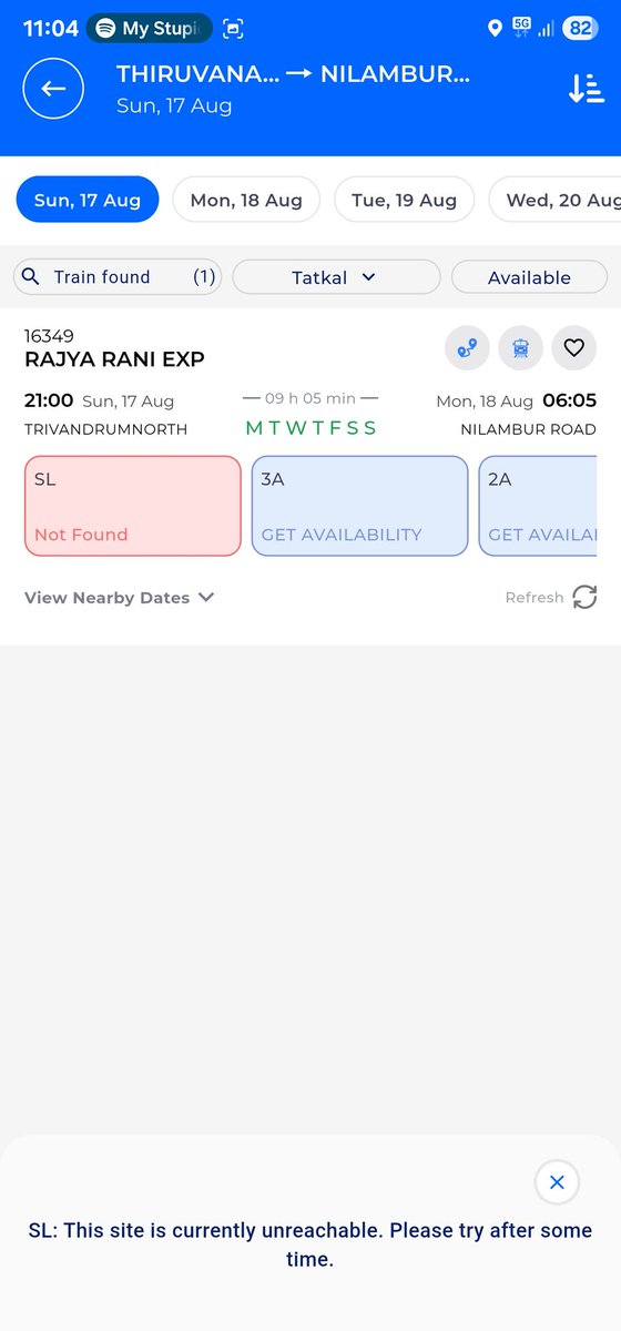 AdarshAzh's tweet photo. @IRCTCofficial @amofficialCRIS What's the point of launching this so-called prestigious app if it can't even handle a simple Tatkal booking on time? If you can't do your job properly, outsource it to someone who can. Stop wasting people's time and annoying everyone. https://t.co/v6JoqewHa0