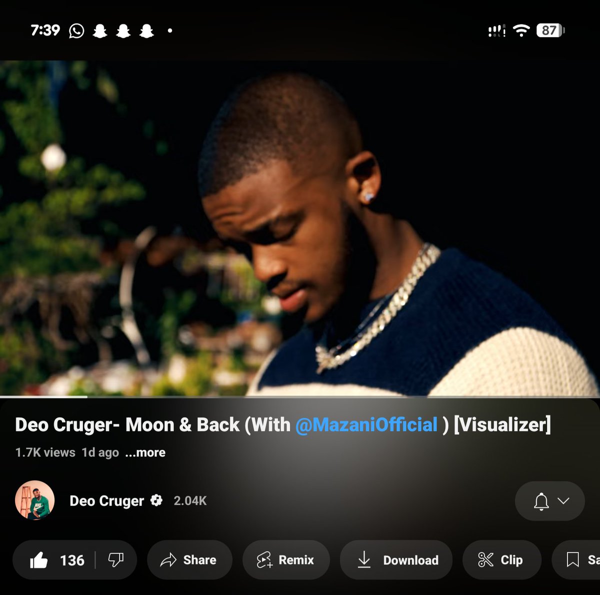 My brother <a href="/DeoCruger/">Deo Cruger</a> dropped "moon and back" visualizer 🔥🔥

youtu.be/Oh7U1NCwWmI?si…