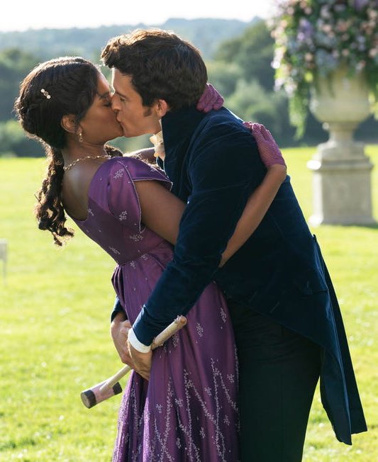 eattherich73's tweet image. It’s Viscountess Kate Sharma-Bridgertons color.