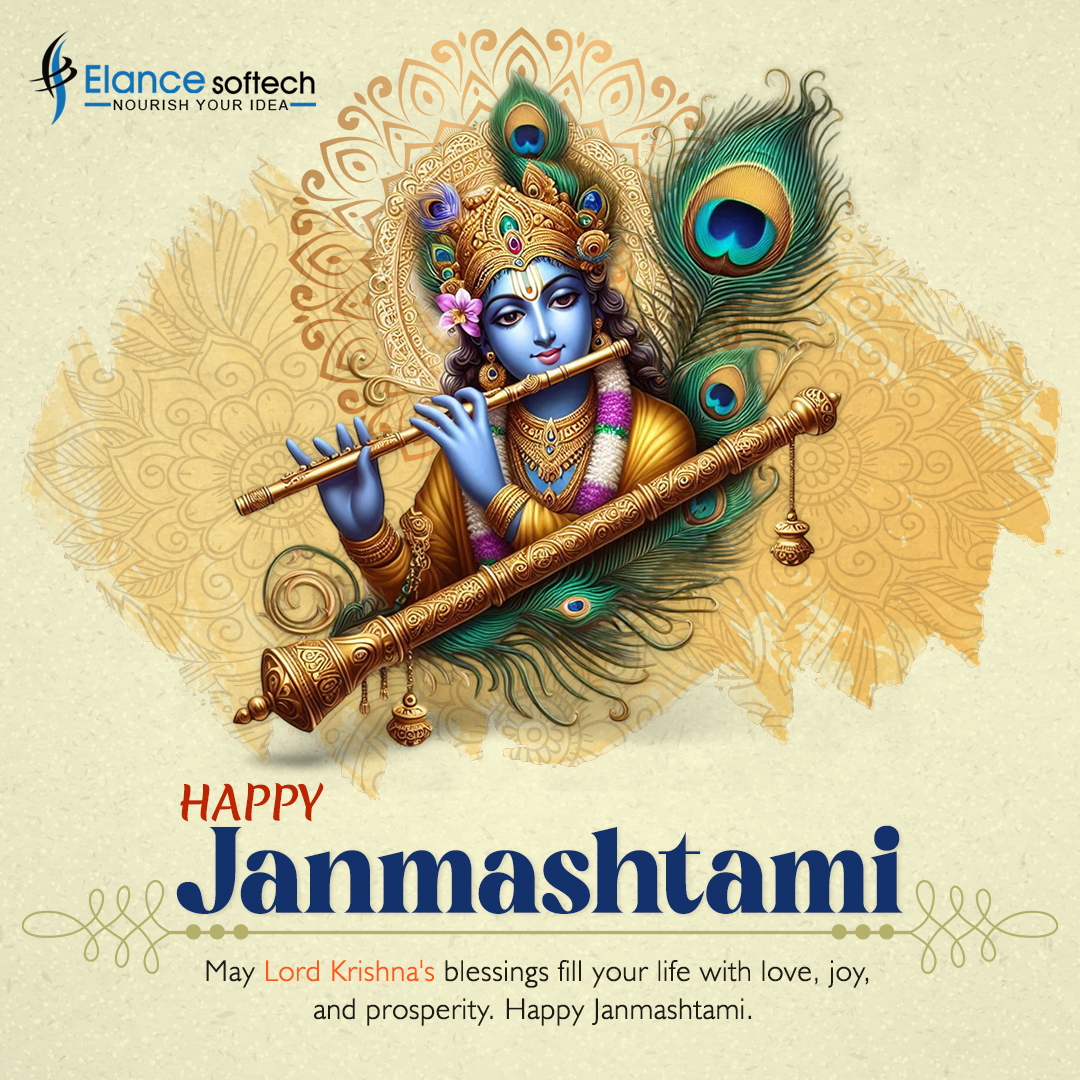ElanceSoftech's tweet photo. May Lord Krishna bless you and your family with peace, happiness, and prosperity. Happy Janmashtami!

#janmashtami #krishnajanmashtami #happyjanmashtami #digitalmarketing #SEO #SEM #SMO #WordPress #Laravel #Android #iOS #eCommerce #PPC #WebDesign #ResponsiveWebDesign https://t.co/IBahzI4Ubc