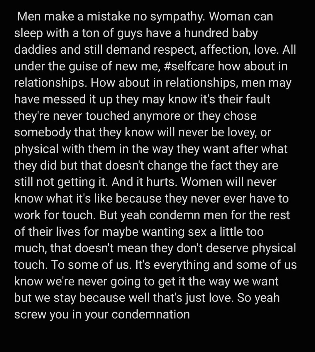 SOLDIER1_Class's tweet image. Not to mention that she talks about men as if they carry over their past lives. I didn&apos;t even get out half of what I wanted to say to this troll