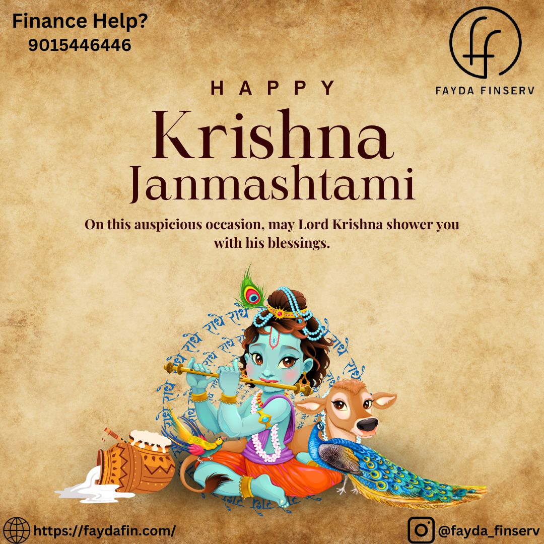 fayda_finserv's tweet photo. Happy Krishna Janmashtami
On this auspicious day, we wish you and your loved ones an abundance of joy, prosperity, and success. May Lord Krishna's blessings guide your path and help you achieve all your business goals. https://t.co/l7vHwSMTqM