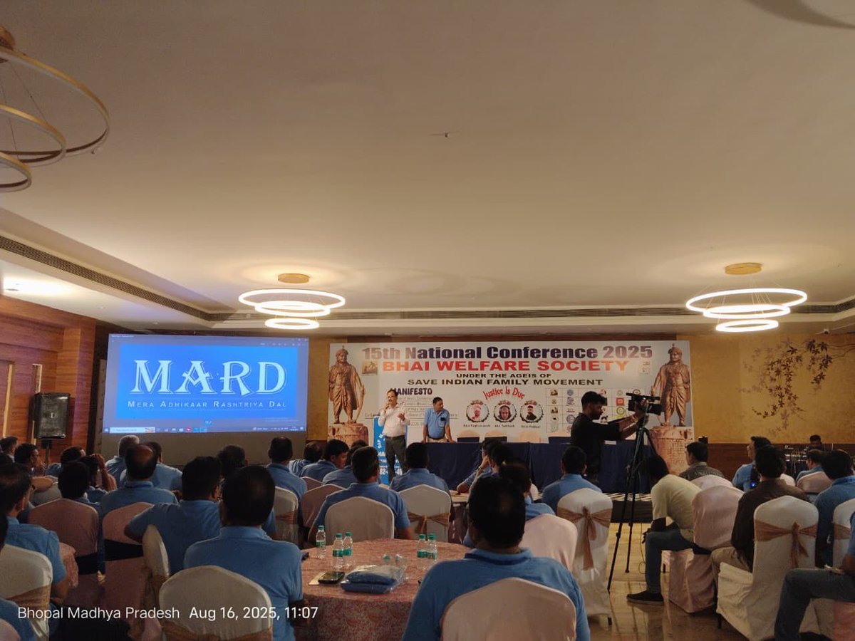 Creation of more home shelters for MEN and political route for MEN through MARD party created under the aegis of  Save Indian Family Movement.
#MensRightsIndiaMeet
#NatCon2025Bhopal
#15thSIFNationalMeet