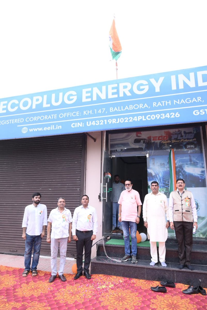 ecoplugofficial's tweet photo. Celebrating Independence Day 2025 at Ecoplug Energy India Limited, Alwar!

From flag hoisting to pledging for a greener &amp; energy-independent India, our team stood united in pride &amp; purpose.
 Happy Independence Day! 🇮🇳
#Ecoplug #IndependenceDay #SustainableIndia https://t.co/q7yGW9ONOp
