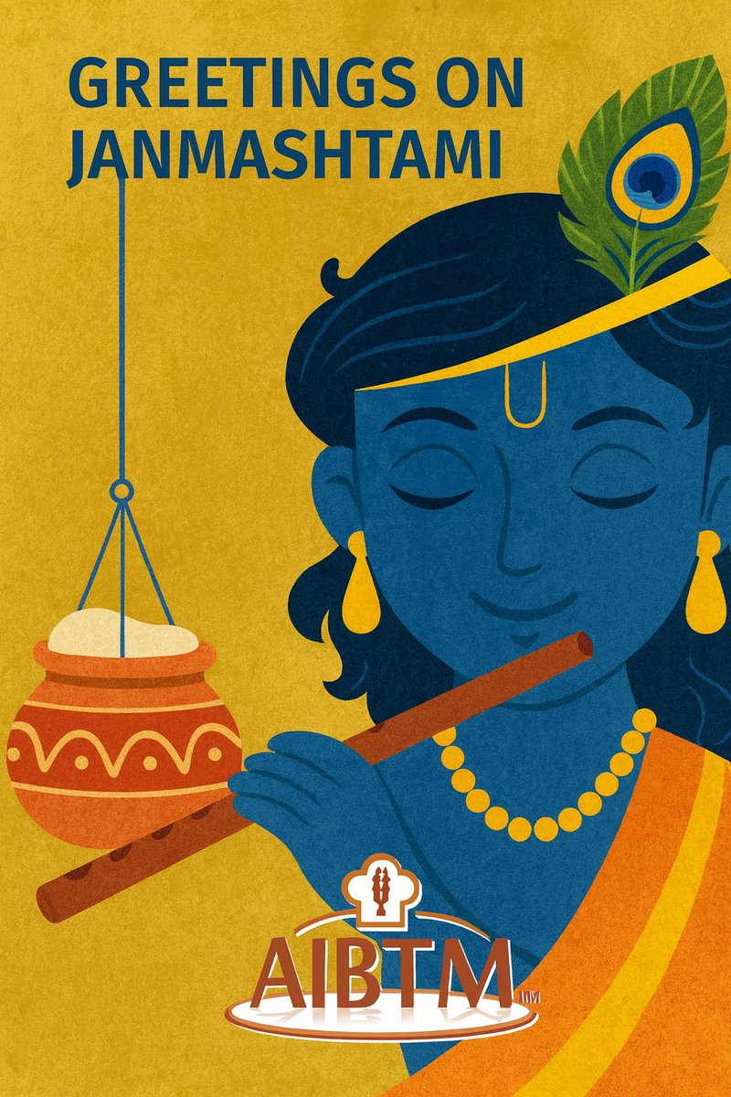 AIBTMINDIA's tweet photo. Wishing you all a blessed and joyful Janmashtami!
May the divine tunes of Lord Krishna’s flute fill your life with peace, love, and endless happiness. 🌿🪔
Happy Janmashtami! 🙏💙 https://t.co/zUOy4jtPoY