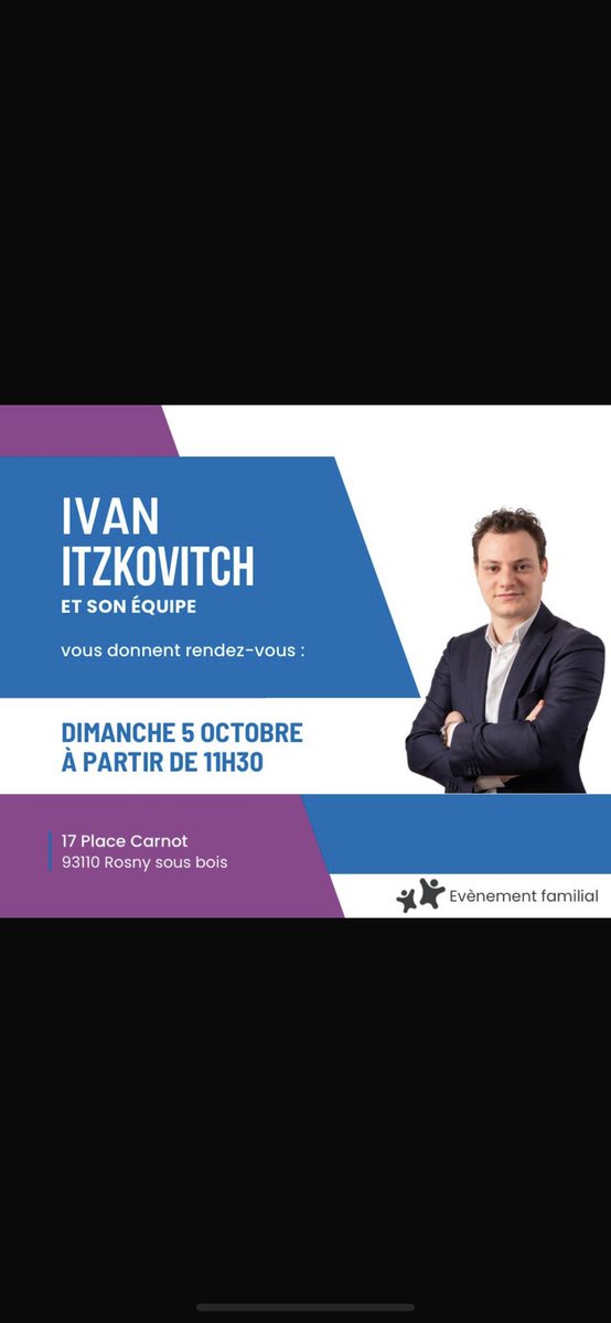 C’est la rentrée politique à Rosny sous bois le 5 octobre 2025 . Venez nombreux nous rencontrer dans un moment convivial où nous pourrons échanger sur l’avenir de notre ville. ⁦<a href="/RosnyOfficiel/">RosnyOfficiel</a>⁩