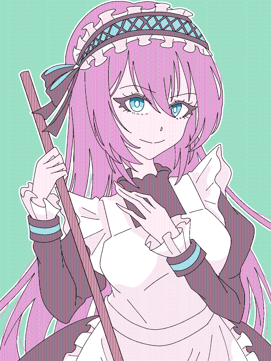 f2f2maru_2's tweet photo. 巡音ルカさん。
メイド服のすがた。
うごメモっぽい塗りにしたかったけど、なんか違う気がする。 https://t.co/U21dvikUGA