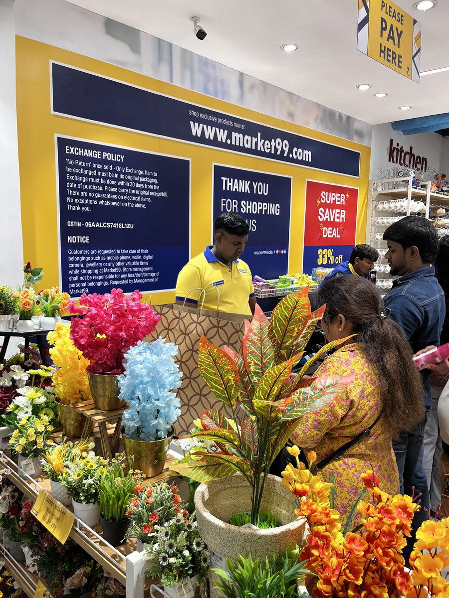 <a href="/market99_india/">Market99 India</a> This store billing staff at pacific mall NIT Faridabad is so inefficient that he does one billing in 5 minutes and doesn’t follow queue and misbehaves with customers on asking to expedite billing,pls take action else lose customers