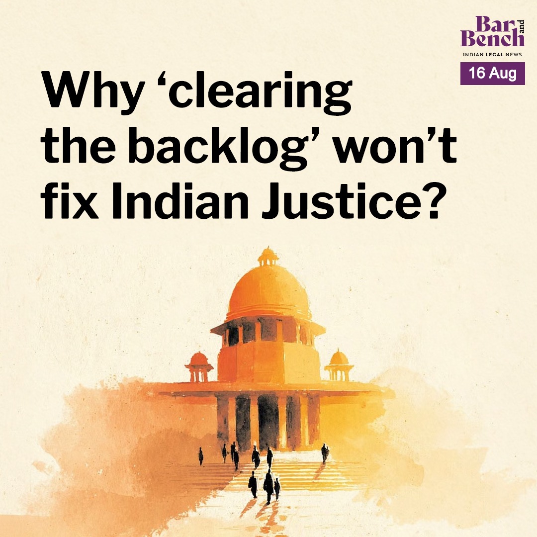 Why ‘clearing the backlog’ won’t fix Indian Justice?

For decades, we’ve been told that the Indian judiciary’s greatest enemy is “backlog." However, in some jurisdictions, judges are disposing of cases faster than new ones are filed, and yet pendency persists. 

The Author: Anya