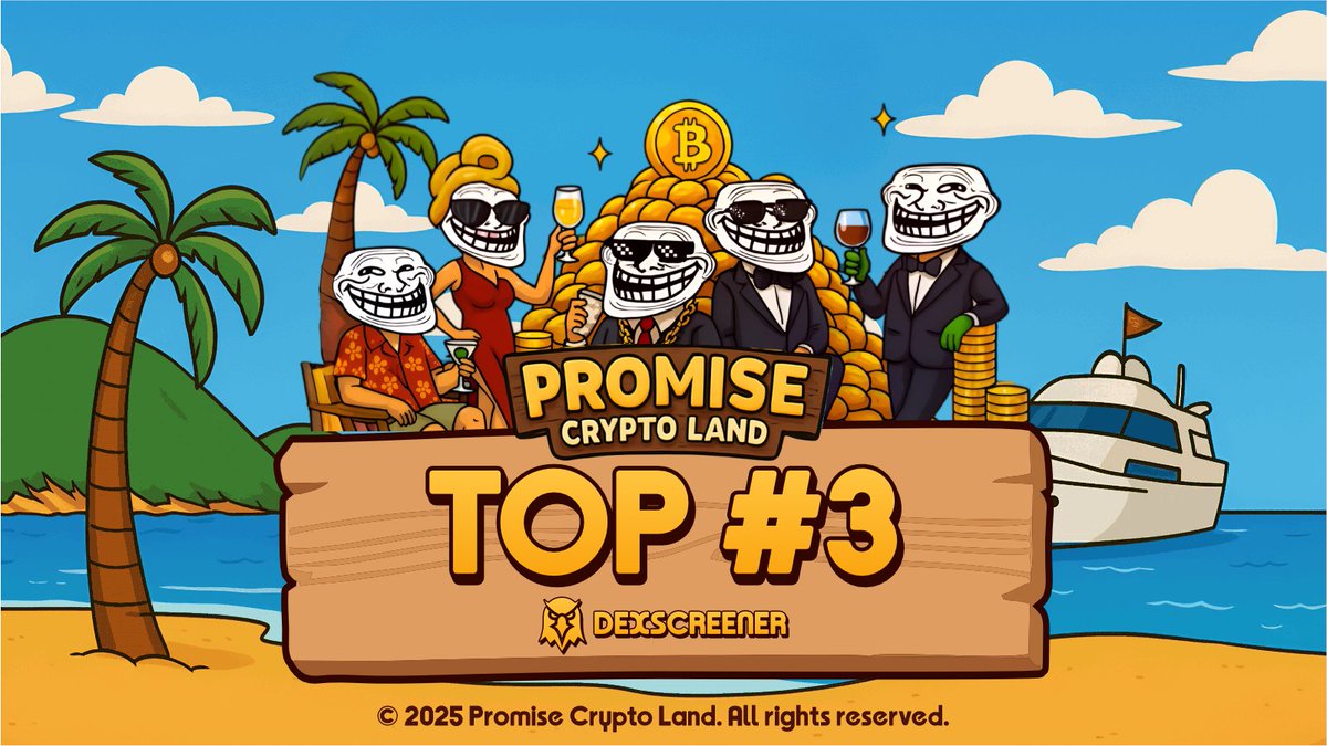 Top#3 on DexScreener and climbing fast. #PROMISE is setting the pace.
dexscreener.com/solana/HWrRt67…